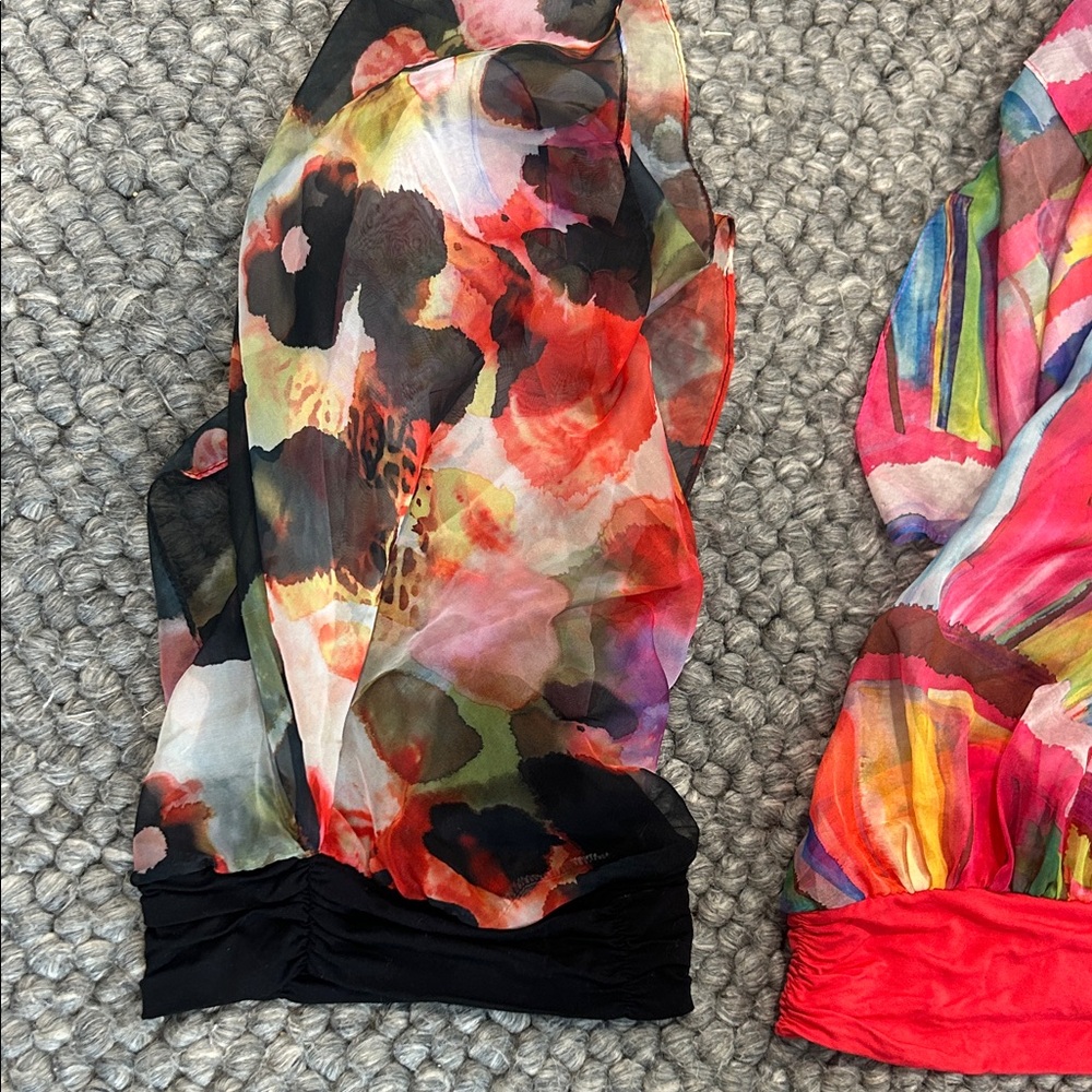 Non Signe Multi-Color Bamboo Printed Head-wrap Duo - Picture 3 of 7